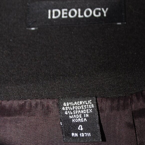 Ideology Black Size 4 Skirt w/Large Buttons - Picture 7 of 10